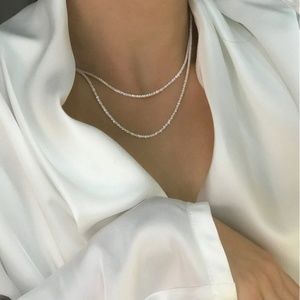 Sterling Silver Rope Serpentine Chain Necklace